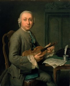 Hombre con un violín